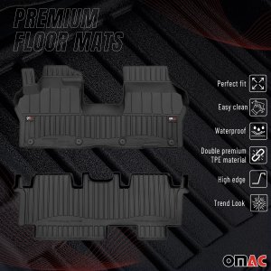 Volkswagen ID.BUZZ Floor Mat - Omac - Proline Premium TPE - Black 